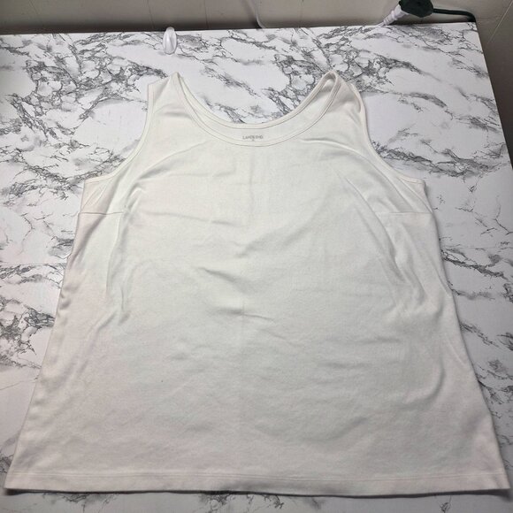 Lands' End 2X Navy Blue White Casual T-Shirt Tank Top Bundle of 3 - Picture 6 of 8